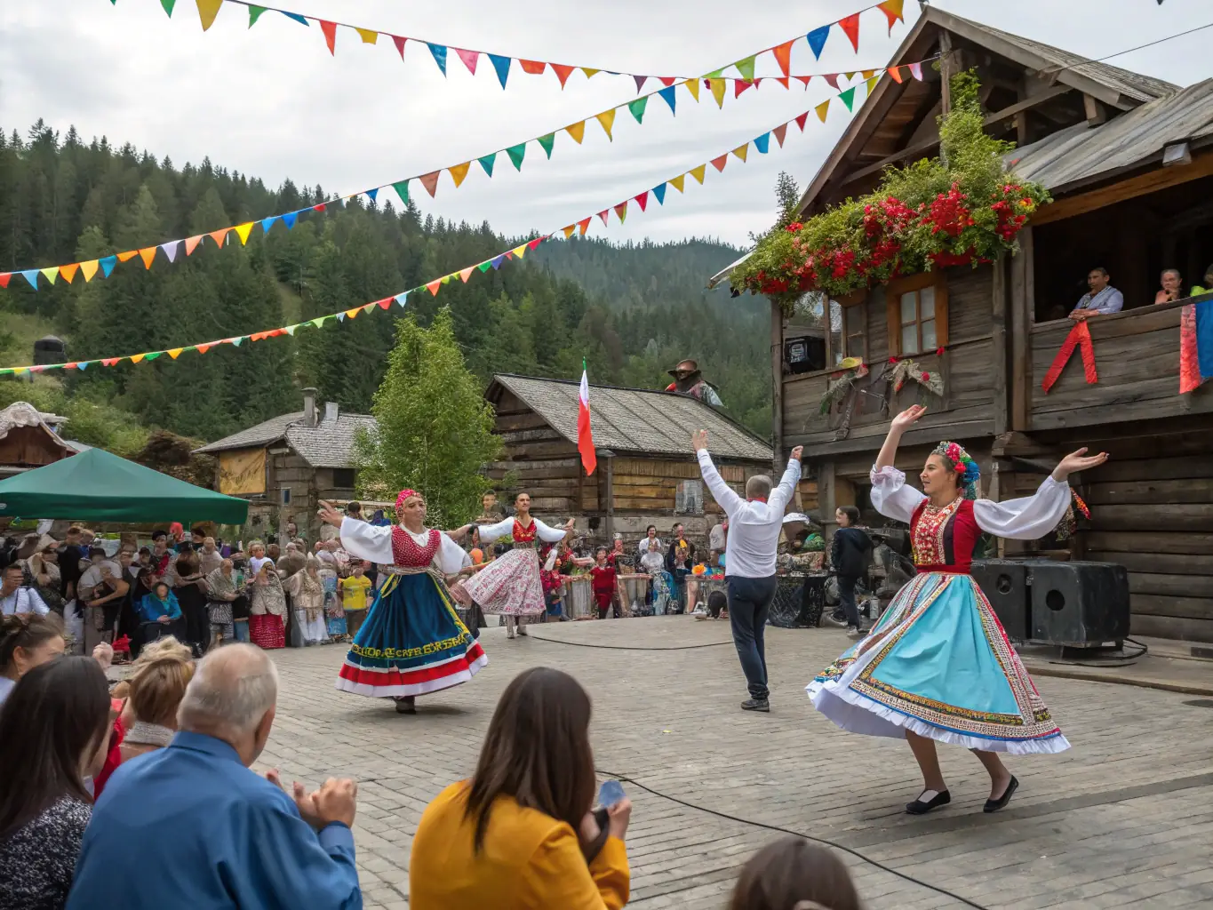 A captivating image of a cultural event organized by CARPE DIEM 16, featuring traditional music, dance, and art, with participants and attendees celebrating cultural diversity and heritage.